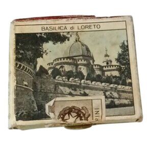 Vintage Italian Matchbox Societa Anonima‎ Milano Foligno Trieste w/Matches
